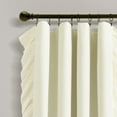 thumbnail image 3 of Lush Decor Reyna 100% Microfiber Lined Blackout Ruffled Rod Pocket Window Curtain Panel White Single 54X84, 3 of 7