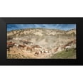thumbnail image 2 of PHBurchett 18x11 Black Modern Framed Museum Art Print Titled - Moving the Herd, 2 of 5