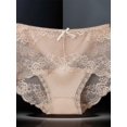 thumbnail image 3 of Women's Sexy Lace Panties High-Rise Tummy Control Lingerie Underwear Briefs Floral Lace, 3 of 5