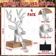thumbnail image 2 of For Mantel Christmas Deer Stocking Holder Metal Reindeer Christmas Stocking Holder 4 Pieces Christmas Stocking Holder Gold Pieces Christmas Stocking Holder, 2 of 5