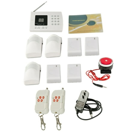 Auto Dialer Alarm System (iMeshbean Wireless Home Security Alarm Burglar System Auto Dialing Dialer 30 99 Zone with 3 Motion Sensor & 4 Door Sensor and 2)