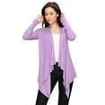 thumbnail image 5 of Made by Johnny Women's Off-Duty Open Front Cardigan XXXL LILAC, 5 of 6