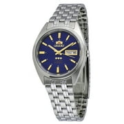 Orient FAB0000DD Men's 3 Star Stainless Steel Dark Blue Dial Automatic Watch