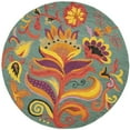 thumbnail image 4 of SAFAVIEH Blossom Mary Floral Flames Wool Area Rug, Blue/Multi, 5' x 8', 4 of 10