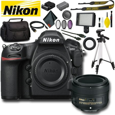 Nikon D850 DSLR Camera (Intl Model) Plus Bundle