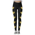 thumbnail image 5 of Valentines Day Leggings for Women High Waisted Full Length Love Heart Graphic Yoga Pants Athletic Workout Running Slim Leg Tight Pants, 5 of 5