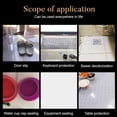 thumbnail image 7 of 2pcs White Adhesive Silicone Sheet Adhesive Nonslip Silicone Pad Square Floor Protectors for Gaskets Supports Leveling DIY Sealing 7.9x7.9 Inch White, 7 of 7
