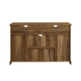 thumbnail image 4 of Bowery Hill Wood Sliding Highboy TV Stand for TVs up to 58" in Dark Rustic Oak, 4 of 9