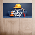 thumbnail image 5 of Decorative Cone Happy Labor Day Construction Helmet Hammer Banner for Indoor Decoration Workplace Celebration Event Decoration, 5 of 7