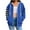 Blue 1, variant on hotojiny Womens Oversized Hoodie Full Zip Up Long Sleeve Hooded Sweatshirts Casual Drawstring Jacket Coat with Pockets