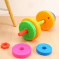thumbnail image 4 of MOVTOTOP Kids Adjustable Plastic Dumbbell and Barbell Set for Fun Exercise with Bright Colors Multi, 4 of 8