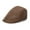 Coffee, variant on Kripyery Retro Advanced Hat Men Solid Color Casual Portable Breathable Sun Protection Anti-UV Newsboy Hat Forward Cap Beret