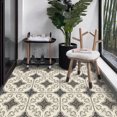 thumbnail image 3 of DEWOO 12''x12'' Peel and Stick Kitchen Backsplash Tiles Floral Cute Contact Paper Vintage Village Country Cottage Wallpaper Farmhouse Renter Friendly Geometry Heat & Water Resistant Kitchen Bedroom, 3 of 10