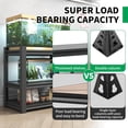 thumbnail image 3 of 3-tier Metal Fish Tank Stand for 30 Gallon Long Aquarium,31.5"*18"*34" | heavy duty Steel Rack Shelves,Aquarium Stand 20 Gallon,Reptile Terrarium Stand,Breeder Tank Stand, 3 of 7
