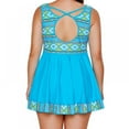 thumbnail image 3 of Maillot de Bain Femme Grande Taille Deux Pièces Cross Back avec Short, 3 of 4