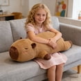 thumbnail image 7 of Soft Capybara Stuffed Animal Plush Pillow for Kids Adults, Huggable Sleeping Aid Companion with Vacuum Packaging, 7 of 7