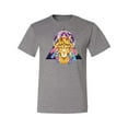 thumbnail image 2 of Lion Throne King Crown Animal Lover Men's Graphic T-Shirt, Heather Grey, Small, 2 of 3