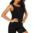 thumbnail image 2 of Fotbe Black Blusas Sin Mangas para Mujer – Estilo Casual, Corte Suelto, Slim-Fit, Cuello Redondo Deportivo, Tops de Verano para Gimnasio y Yoga-Large, 2 of 7