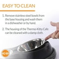 thumbnail image 5 of K&H Pet Products Thermo-Kitty Café Stainless/Black 12 ounce + 24 ounce, 5 of 9