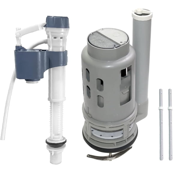 Dual Flush Valve Replacement Kit for Toilet: Include Flush Valve, Fill Valve.