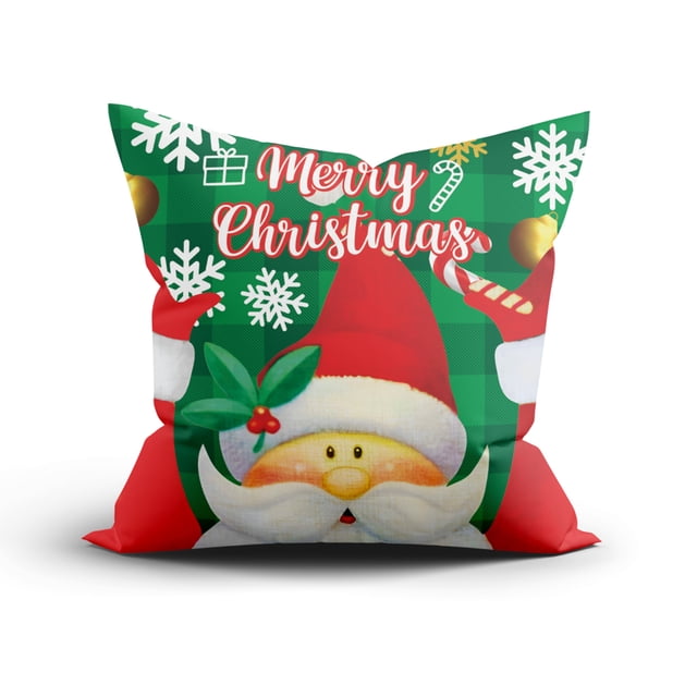 COJIN TERCIOPELO ESATMPADO HD NAVIDEÑO 48CMX48CM RC-CN-001737 SANTA