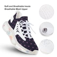 thumbnail image 3 of Navy And Pink Lobsters Pattern Walking Shoes for Men Woman Lightweight Tennis Fashion Elastic Sports Shoes Cushion Basketball Shoes, 3 of 7