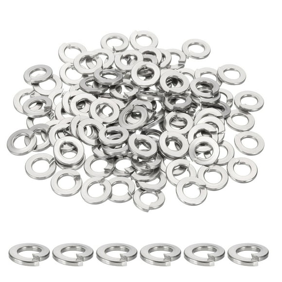 Uxcell Spring Lock Washer, Stainless Steel Split Lock Washers for Various Applications 100 0.25 in