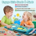 thumbnail image 3 of Freybli Tablero ocupado para niños pequeños Juguetes Montessori para niños de 1 a 3 años Regalo de cumpleaños Aprendizaje educativo Libro ocupado para niños pequeños 1-3 Tablero ocupado para niños peq, 3 of 5