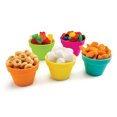 thumbnail image 4 of Fusionbrands PetitePot Silicone Pinch Bowl Set Of 3 Green, 4 of 5