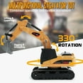 thumbnail image 3 of Microcrew Mini Rc Construction Series – Pocket Dump Truck, Excavator & Forklift Set, 1/64 Scale Rc Excavator for Adults with Wireless Controller, Remote Control Forklift Gift for Kids 6+, 3 of 6