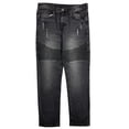 thumbnail image 1 of Men's Biker Denim Straight Fit Denim Jeans, 1 of 2