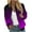 Purple, variant on Lindreshi Fall Jackets for Women Quilted Women's Casual Temperament Fashion Stand Collar with Pocket Zipper Jacket Printed Long Sleeve Casual Coat