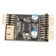 thumbnail image 5 of Adaptador USB de 9 pines a doble 9 pines Velocidad rápida Buena estabilidad Tarjeta de transferencia 1 a 2 con cable de Alimentación SATA para Win XP para Win 7 Uno a dos, 5 of 5