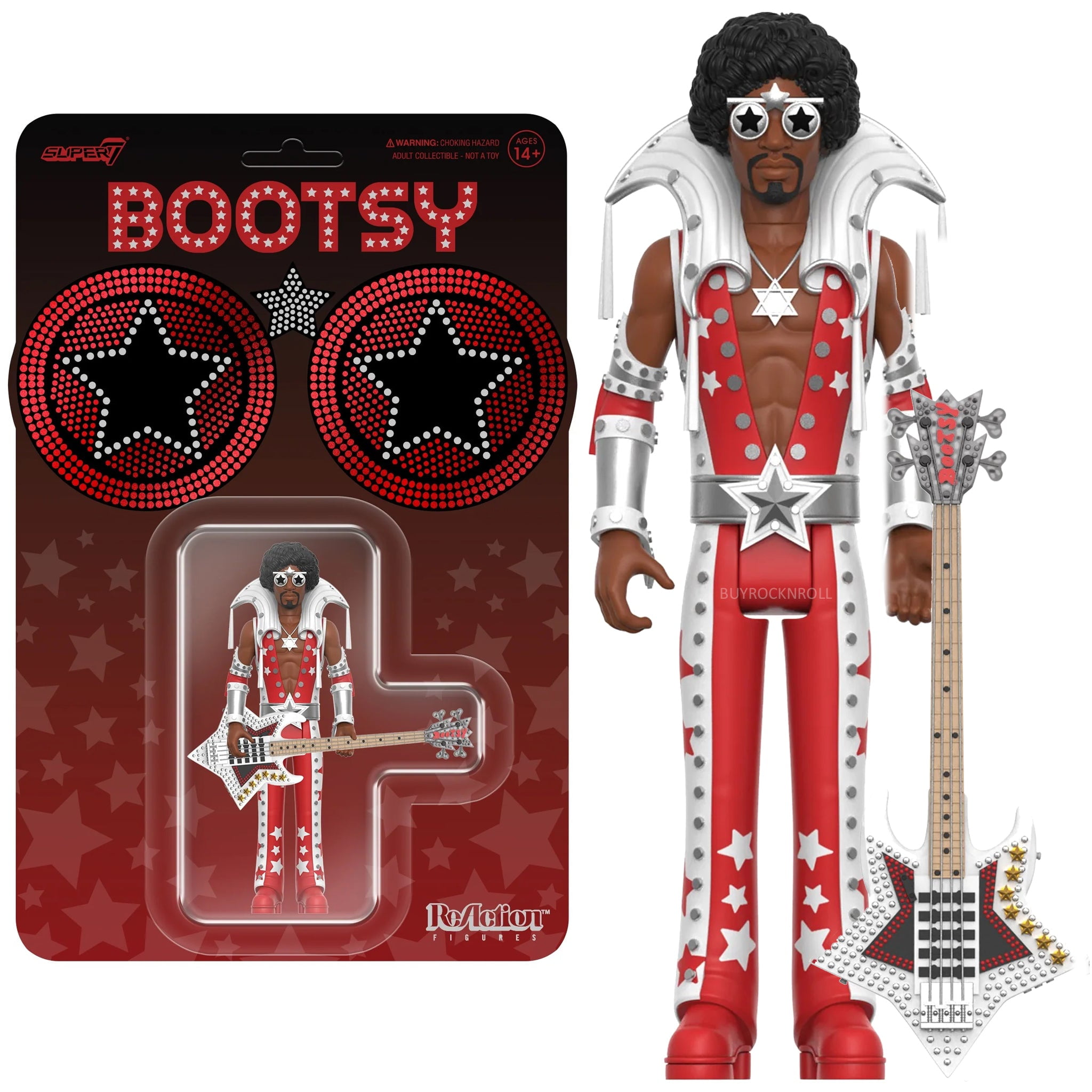 Bootsy Collins Collectible Super7 Reaction FigureSpace Bass Star