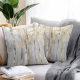 thumbnail image 2 of Throw Pillow Covers 20x20 Inch Set of 2, Golden Grey Tree Waterproof Outdoor Pillow Covers, Oil Painting Forest Abstract Art Decorative Cushion Pillowcases for Couch, Sofa, Bed, Garden, Patio, 2 of 9