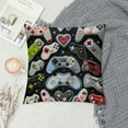 thumbnail image 2 of JEUXUS Gamer Square Throw Pillow Case Video Game Controller Cushion Cover for Game Boys Bedroom Playroom, 2 of 5