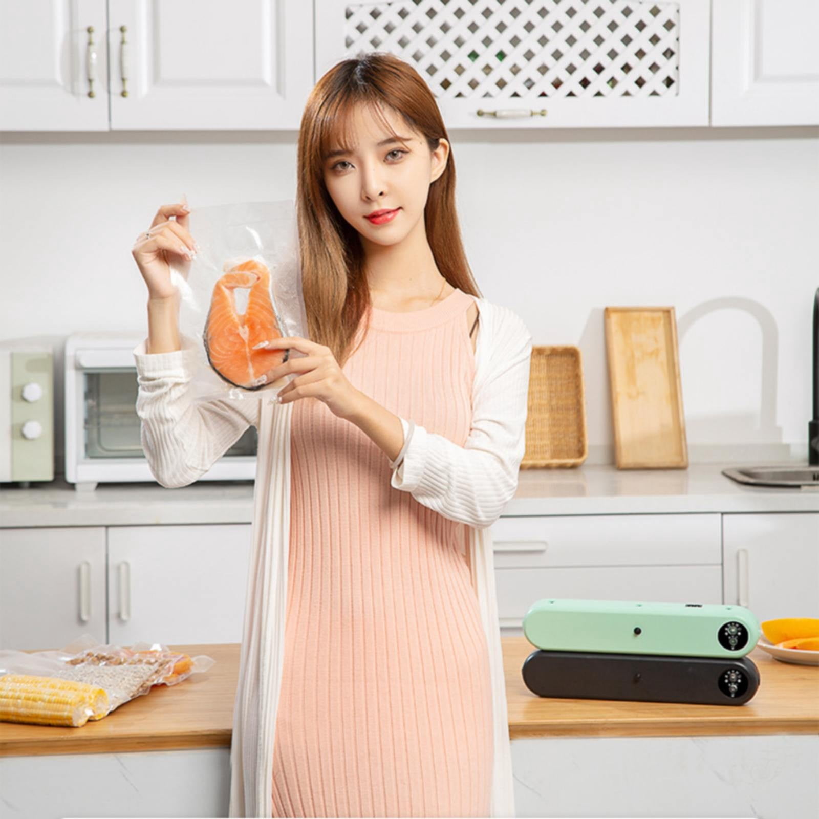 1Xhousehold Electronic Vacuum Food Sealer Clearance! Household Electric Vacuum Food Sealer 2024 Newest Electric Vacuum Food Sealer Machine Compact Automatic Food Vacuum Sealer Machine Vacuum Sealer
