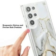 thumbnail image 4 of SaniMore Case for Samsung Galaxy S22 Ultra, Shockproof Ant-fall TPU Backplane Marble Stylish Pattern for Girls Women No-Yellowing Slim Lightweight for Samsung Galaxy S22 Ultra, White, 4 of 11