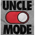 thumbnail image 2 of Uncle Mode On Off Gym Birthday Men's Big & Tall Long Sleeve Graphic Tee Brisco Brands 2X, 2 of 5