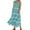 Blue, variant on Sngxgn Women's Cozy Knit Sleeveless Bateau Neck Midi Dress(Green,M)