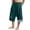 Charcoal Green, variant on Men's Japanese Style Pants, Traditional Kimono Inspired Wide Leg Trousers, Asian Linen Cropped Pants for Summer, Loose Comfortable Lounge Or Cultural Wear, Unique Fashion