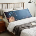 thumbnail image 4 of Naloa Gold And Blue Fireworks Body Pillow Cover, Pillowcases with Hidden Zipper Breathable Long Pillow Case (Pillows are not included,20x54 inch), 4 of 7