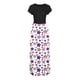 thumbnail image 4 of ICHUANYI Clearance Womens Fashion Summer Independence Day Printing Pocket Vacation Long Dress(Wine, L) ICHUANYI WER2023081108948, 4 of 7