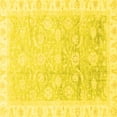 thumbnail image 1 of Ahgly Company Indoor Square Oriental Yellow Traditional Area Rugs, 8' Square, 1 of 4