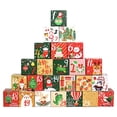 thumbnail image 1 of KNFATEQVEDG Canada Day 24pcs Christmas Advent Calendar Candy Box Christmas Countdown Digital Gift Box Wrap Paper Box Gift Box My Items, 1 of 8