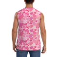 thumbnail image 4 of Fotbe Love Men's Camiseta sin Mangas Estampada para Hombres, Playera Casual para Gimnasio, Entrenamiento, Playa-X-Large, 4 of 7