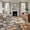 Multi, variant on 6'x9' Area Rugs, Burnt Orange Grey Flower Indoor Outdoor Area Rug for Living Room Bedroom, Vintage Spring Floral Botanical Washable Bathroom Rugs Kitchen Floor Carpet Mats Home Decor Aesthetic