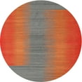 thumbnail image 1 of Ahgly Company Indoor Round Contemporary Dark Almond Brown Abstract Area Rugs, 8' Round, 1 of 6