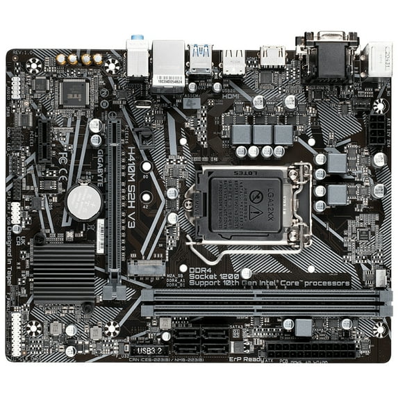 Gigabyte H410M S2H V3 Intel H510 LGA 1200 Micro ATX DDR4-SDRAM Motherboard