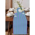 thumbnail image 2 of Table Runners 90 Inches Long Dress Scarves, Violet Color Farmhouse Coffee/Dining/Kitchen Table Runner for Living Room, Geometric Green Vertical Striped Modern 13x90 Inch, 2 of 7